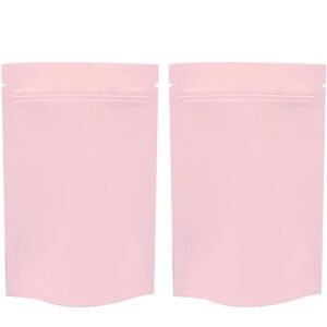 Set of Two Pink Resealable Bags
